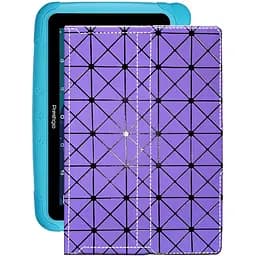 Чехол StatusCASE из экокожи для планшета Prestigio SmartKids 3197 Фиолетовый ромб