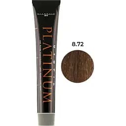 Крем-фарба для волосся Hipertin Utopik Platinum 8.72 Світлий блонд коричнево-перламутровий 60 мл