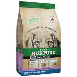 Сухий корм Pure Nurture для дорослих собак середніх та великих порід  з індичкою та ячменем 3 кг