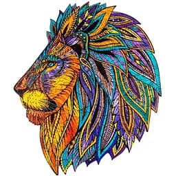 Пазл дерев'яний GO Puzzle Мозаїка Лева А1