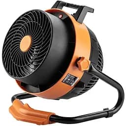 Теплова гармата Neo Tools електрична, 2в1 з функцією вентилятора, 2.4кВт, 35-50м кв, 460м куб/год, ручне регулювання, чорний