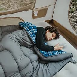 Спальний мішок з капюшоном Naturehike Clear Sky HL500 CNK2450WS042, сірий - мініатюра 5