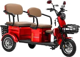 Електроскутер Триколісний 4-місний Crosser TR-4 VAGON (1000W, 72V,24Ah) Червоний