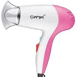 Потужний маленький якісний фен для сушіння укладки волосся Gemei GM-1711 електрофен