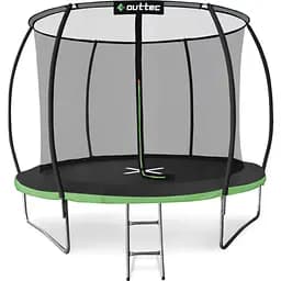 Батут Outtec Premium 10ft з внутрішньою сіткою 312 см чорно-зелений