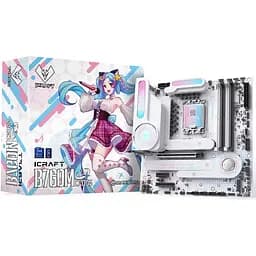 Материнська плата Maxsun LGA1700, iCraft B760M CROSS, B760, 4xDDR5, Int.Video(CPU), 4xSATA3, 1xPCI-E 16x 5.0, 1xPCI-E 4x 3.0, 1xPCI-E 1x, 3xM.2 4.0, RTL8125B, 4xUSB3.2/4xUSB2.0, 1xUSB TypeC 3.2, DP/HDMI, WiFi 6E+BT5.3, 14phase, ARGB,MicroATX(MS-iCraft B760M CROSS - мініатюра 2