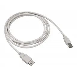 Удлинитель USB (штекер A — гнездо А) 3 метра серая версия юсб 2.0