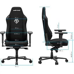 Геймерське крісло Anda Seat Phantom 3 XL Fabric Black [AD18XL-52-B-F-B01] [148758] - мініатюра 9