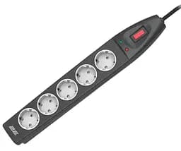 Подовжувач-фільтр мережевий 2E 5xТип F, 3x1.5мм кв, 16A, з захистом від перенапруги, 10м, чорний