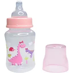 Бутылочка для кормления Курносики с широким горлышком 250 мл розовая (7006 пик)