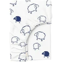 Простирадло Cosas на резинці 80х190х25 sheep black white, білий (SheepBlackWhite_80x190x25)