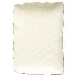 Блюдо Limited Edition Leaf Cream Gold 24.5x17 см прямокутне (B010790)