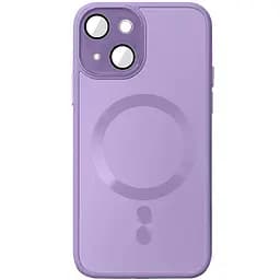 Чохол Epik TPU+Glass Sapphire Midnight with MagSafe для Apple iPhone 14, 6.1 Бузковий/Lilac