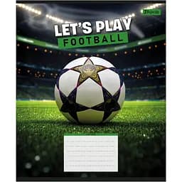 Набір зошитів 1 Вересня Let's play football А5 18 аркушів у лінію 25 шт. (768751) - мініатюра 2