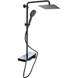 Душова система Qtap Sloup 57T105VNKBB, Чорний