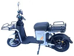 Електроскутер Вантажний з двома великими багажниками Crosser MAX PRO (1200W  72V 24Ah) Сірий - мініатюра 4
