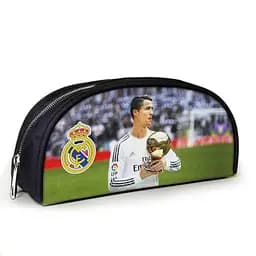 Пенал школьный с принтом Криштиану Роналду 23х10х8 см детский для девочки, мальчика (3906)