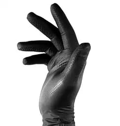 Нитриловые защитные перчатки Bradas DIAMOND размер L 8-9 черный (RWJNDBC9)