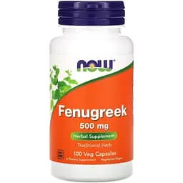 Пажитник Now Foods Fenugreek 500 мг 100 капсул