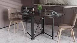 Стіл-книга трансформер Оріон 2 Ferrum-decor 750x1520x730 Чорний метал ДСП Венге Магія 16 мм (FRD-105428) - мініатюра 2