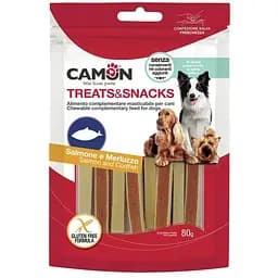 Сендвічі з лососем та тріскою Camon (80г), ласощі для дорослих собак