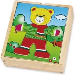 Дерев'яний ігровий набір Viga Toys Гардероб ведмедя (56401) - мініатюра 3