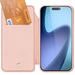 Чохол-книжка Dux Ducis з кишенею для візиток для Apple iPhone 17 Pro Max (6.9) Rose Gold - мініатюра 3