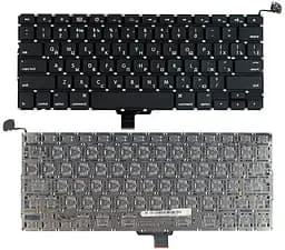 Клавіатура для ноутбука Apple MacBook Pro (A1278) Black, (No Frame), RU (горизонтальний ентер) - мініатюра 3