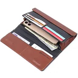 Чоловіча шкіряна барсетка GRANDE PELLE 10х20х3 см acs0022808 - мініатюра 3