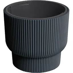  Кашпо для квітів Prosperplast Milly круглий на підставці 400 мм антрацит