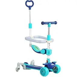 Дитячий самокат 5 в 1 Skyper J-03116 блакитний