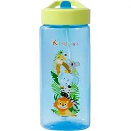 Поильник Курносики со сложным носиком с силиконовой соломинкой 420 мл голубой (7223 син)