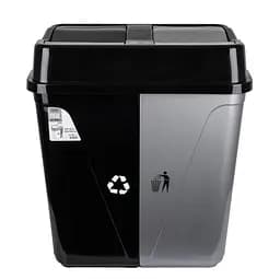 Корзина для мусора Violet House Black, полипропилен, 100 л (0014 BLACK кач/кр 50+50 л)