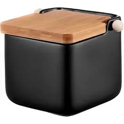 Цукорниця Ardesto Midori 12х12х11 см 840 мл чорна (AR0907B)