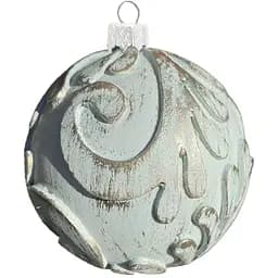 Набір ялинкових іграшок Dashuri Вінтаж 2 штуки по 8 см із золотою поталлю, атлантик 80130499