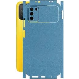 Защитная пленка StatusSKIN для Xiaomi Poco M3 Корпус Винил Голубой глянец