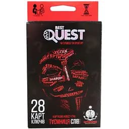 Карткова квест-гра Danko Toys Best quest українська мова червона (BQ-01-01U-04U)