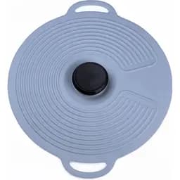 Крышка для посуды TS Kitchen силиконовая универсальная диаметром 28 см серая HP34540L