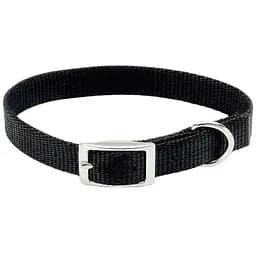 Нашийник для собак Coastal Nylon Web 1х25 см чорний