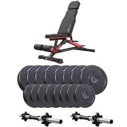 Набір Elitum Titan гантелі 2х31кг Hop-Sport HS-2090 HB