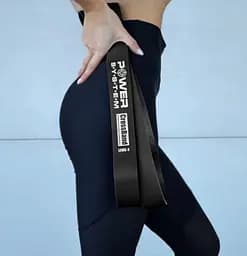Гумка для фітнесу і кроссфіту Power System PS-4055 CrossFit Level 5 Black (опір 25-65 кг) (PS-4055_Black) - мініатюра 7