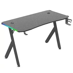 Геймерский компьютерный стол GT Racer T-1224 (120x60x73) Black