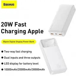 Зовнішній акумулятор Baseus Bipow Digital Display 20000mAh 20W PPDML-M02 - мініатюра 4