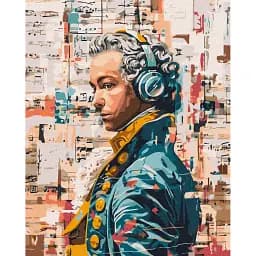 Картина по номерам Brushme Современный Моцарт 40x50 см