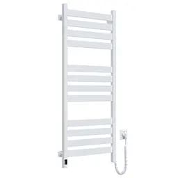 Электрический полотенцесушитель Navin Largo 500x1200 Sensor правостороннее с таймером, белый бархат 12-028153-3680, Белый матовый, Правое, Электронный