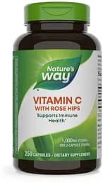 Вітаміни та мінерали Nature's Way Vitamin C with Rose Hips, 250 капсул