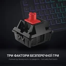 Клавіатура GamePro MK85R Red Switch RGB USB Black (MK85R) - мініатюра 4