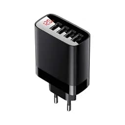 Сетевое зарядное устройство для Baseus Mirror Lake Digital Display 4USB Travel Charger Black CCJMHB-B01