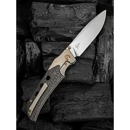 Ніж Weknife WE-Guthrie Champagne Titanium Twill CF - мініатюра 6