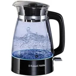 Электрочайник Russell Hobbs Hourglass 1.7 л стекло подсветка черно-серебристый kuh0015373